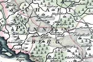 Ausführliche alte Karte von Painen, Deutschland, mit Straßen, Gebäuden, Sehenswürdigkeiten und zusätzlichem Stadtinformationen.