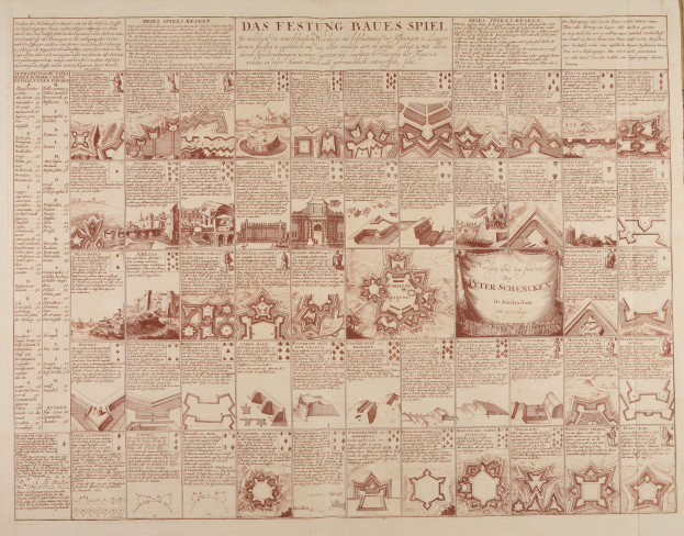 Ein altes Buch mit einer detaillierten Karte von Berlin, das Illustrationen und Text enthält.