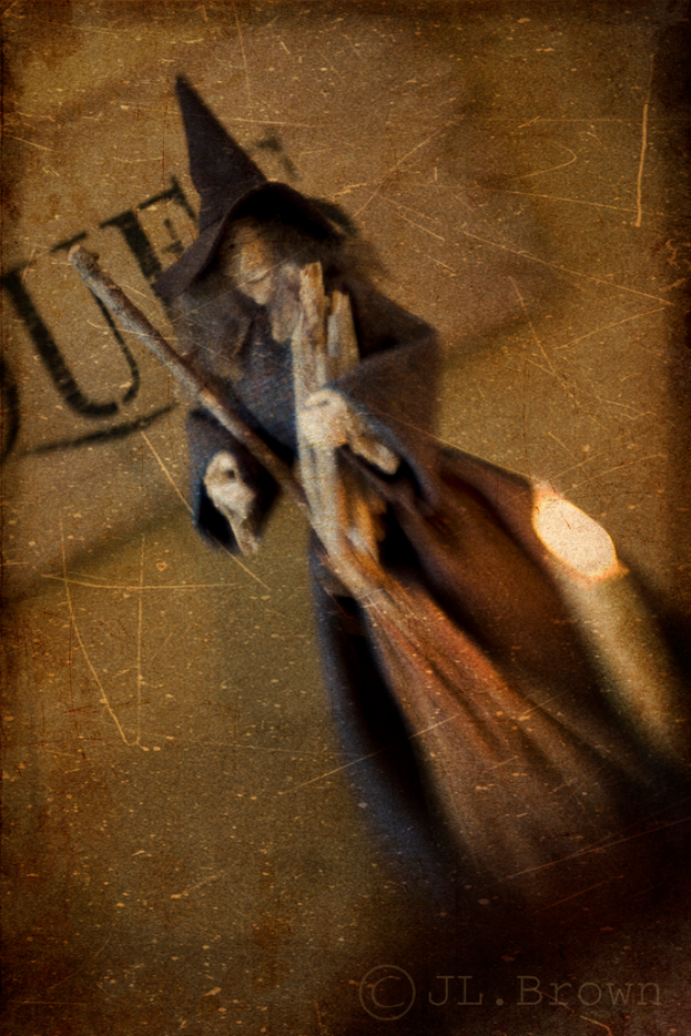 Ein halloween-thema mit text auf der rückseite.