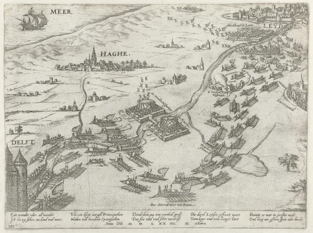 Ein altes Stadtplan von Hamburg, Deutschland, das Gebäude, Bäume, Boote und Text zeigt.