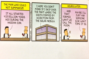 Drei Bilder: zwei Personen in Hemden und Krawatten auf St├╝hlen sitzend mit Text auf den Bildern und ein Geb├Ąude in der Mitte.