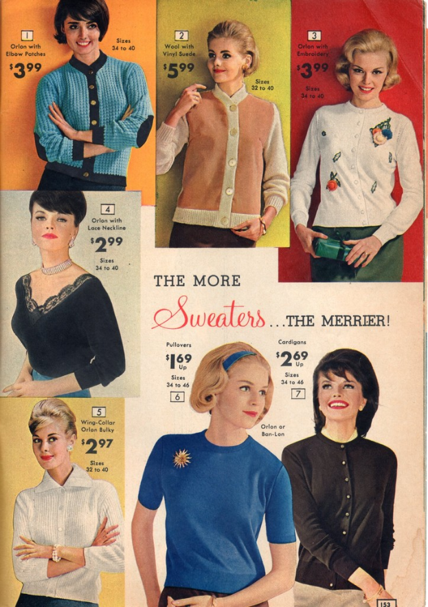 Ein Collage mit verschiedenen Bildern von Frauen in unterschiedlichen Kostümen, jedes begleitet von Text und Dollarbeträgen.