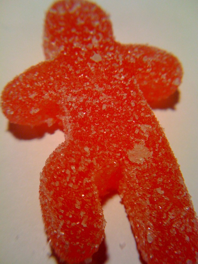 Ein Stückchen Zuckerwatte.