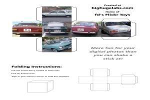 Eine Straße mit Fahrzeugen und Text.